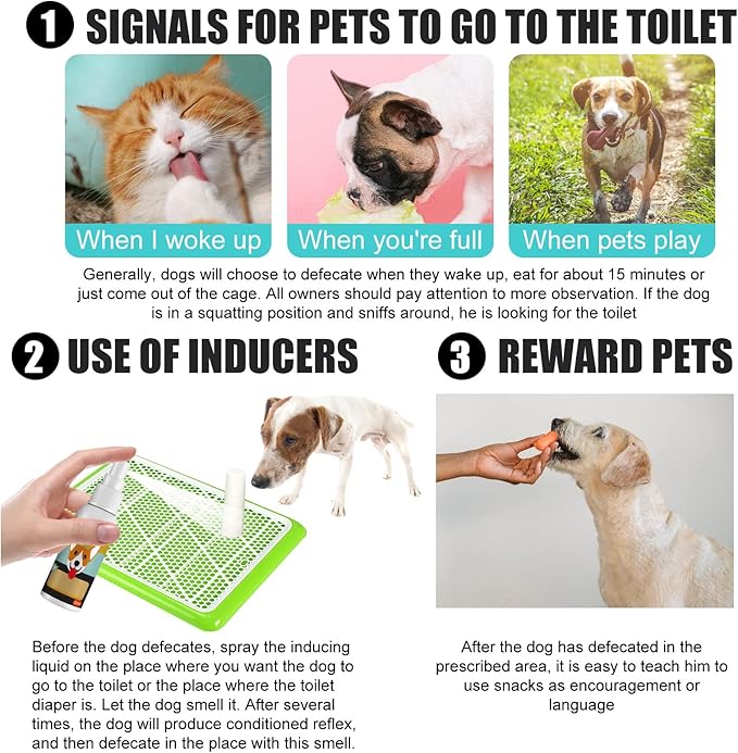 hejhncii Pet Dog Inducer Easy Potty Training Guide Pet to Pee at Fixed Spot Dog Supplies Positioning Defecation Inducer Puppy Training for Pee Pads