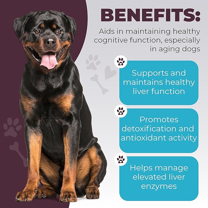 K9 Select SAMeThistle Pro –60 Tablets Liver Support for Dogs with SAM-e & Milk Thistle – Hepato Support for Dogs, Liver & Kidney Detox