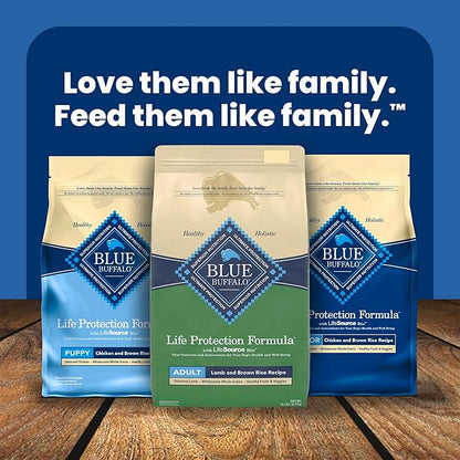 Blue Buffalo Life Protection Formula Adult Dry Dog Food, Helps Build and Maintain Strong Muscles, Made with Natural Ingredients, Lamb & Brown Rice Recipe, 24-lb. Bag