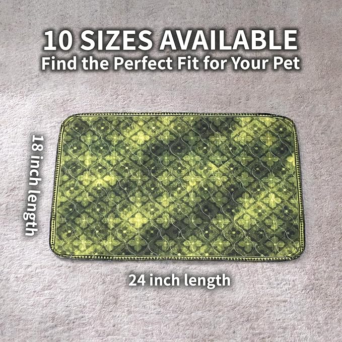 Washable Pee Pads for Dogs, Reusable Puppy Potty Training Pads, Ultra-Absorbent Thick Waterproof Leak-Proof Non-Slip Pads & Mat for Crate, Playpen, Floor, Whelping & Housebreaking , 2 Pack 18"x24"
