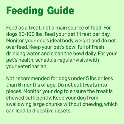 Amazon Basics Dental Dog Treats to Help Clean Teeth & Freshen Breath for Large Dogs, Unflavored, Per Pack: 24 Count, 2.25 pounds (Previously Wag)