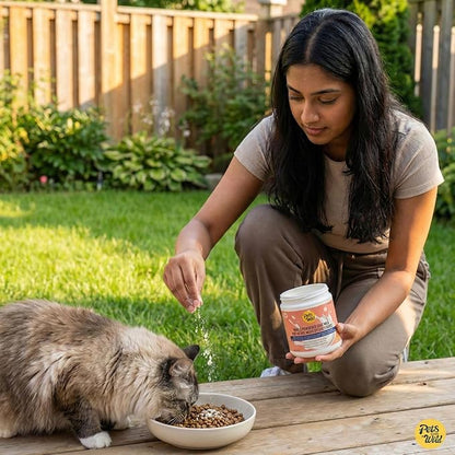 Pets Gone Wild | Goat Milk Powder with Pumpkin & Carrot | Non-GMO & Picky Eater Friendly | Nutrient-Dense Supplement for Daily Wellness & Hydration | 250 G