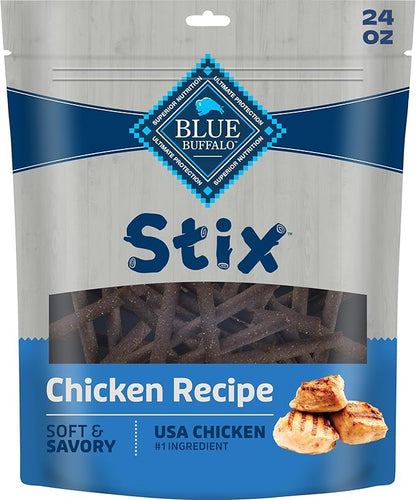 Blue Buffalo Stix Pepperoni-Style Dog Treats Made with Natural Ingredients, Chicken Recipe, 24-oz. Bag