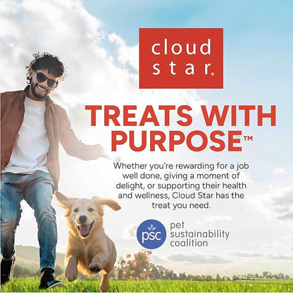 Cloud Star Wag More Bark Less - Dog Treats - Crunchy Biscuits - Grain Free Chicken & Sweet Potato - 14 oz Box