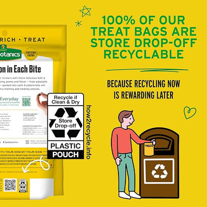 Pet Botanics 20 oz. Pouch Training Rewards Soft & Chewy, Bacon Flavor, with 500 Treats Per Bag, The Choice of Top Trainers