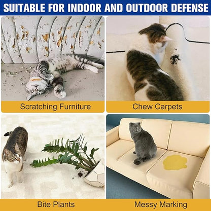Cat Deterrent Spray for Pee, 2Pack 4oz Dog Urinating Repellent Spray, Anti Scratch Furniture Fabric Protector, Pet Corrector Air Spray for Scratching, Kitten Behavior Training, No Chew Marking Indoor