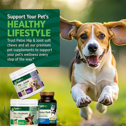 PetNC Natural Care Liver Flavor,Cheese Pre & Probiotic Soft Chews for Dog 120 ct (Pack of 1) (Packaging May Vary)