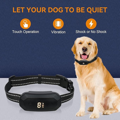 BT02 Bark Training Collar,Three Training Mode: Sound, Vibration, Shock, black