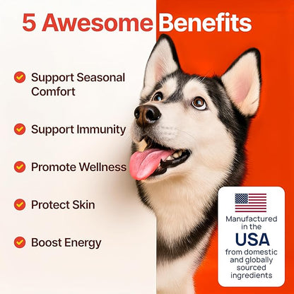 Flea and Tick Prevention for Dogs Chewable – Natural Flea Pills for Dogs, All Breeds & Ages, Chicken Flavor – Dog Flea and Tick Treatment Chewable Supplement – 2 Pack, 340 Count, Made in USA