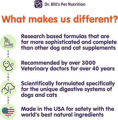 Dr. Bill’s Canine Immune Support | Boosts Dog Immunity and Health with Colostrum, Beta Glucan, Turkey Tail Mushroom, Zinc & Vitamin C | Powder Supplement for Dogs of All Ages