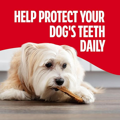 Milk-Bone Brushing Chews Original Chicken Flavor Daily Dental Dog Treats, Mini, 7.1 Oz. Bag (Pack of 5)