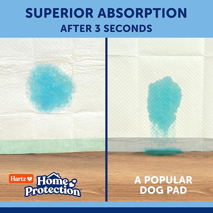 Hartz Home Protection Super Absorbent Odor Eliminating No Leaks Dog Pads, 50 Count