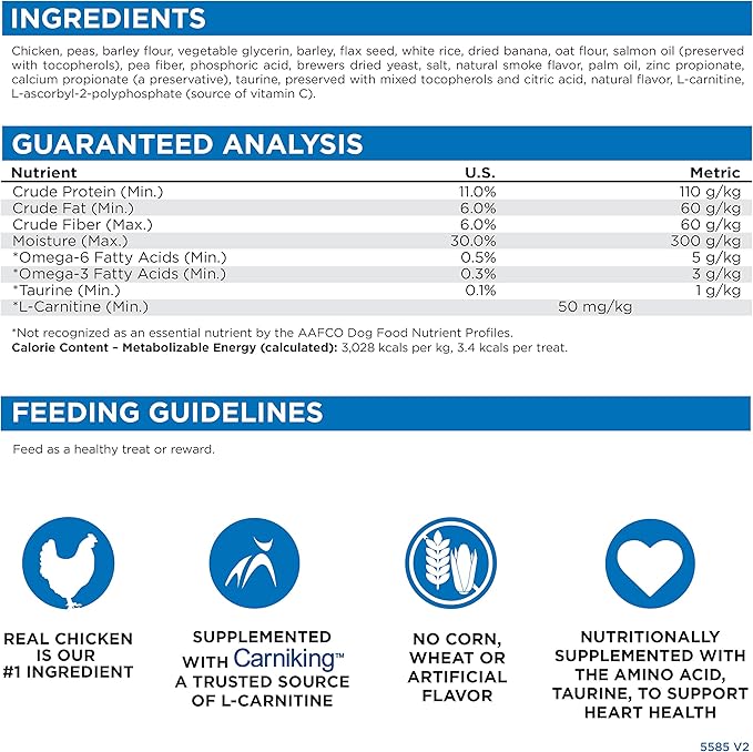 Nutri Source TU80020 14 oz Soft & Tender Chicken Treats for Dogs