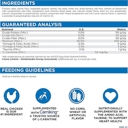 Nutri Source TU80020 14 oz Soft & Tender Chicken Treats for Dogs