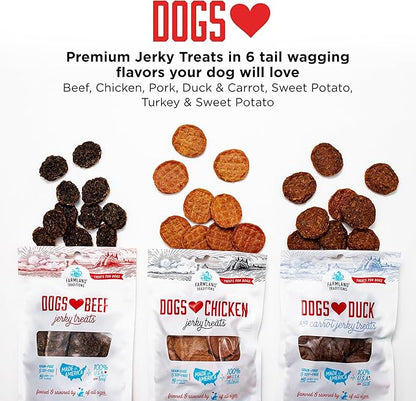 Farmland Traditions Dogs Love Chicken Jerky Dog Treats with Only 3 Ingredients and No Fillers, 1 Pound (Pack of 1)