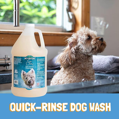 Bio-Groom So-Dirty Dog Shampoo - Quick Rinse Pet Shampoo, Dog Bathing Supplies, Puppy Wash, Dog Grooming Supplies, Cruelty-Free, Made in USA, Shampoo for Smelly Dogs - 1 Gallon