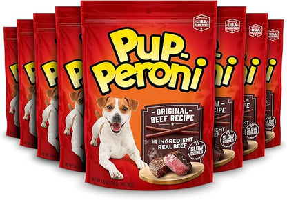 Pup-Peroni Original Beef Recipe Dog Treats, 5.6 Oz. Bag, (Pack of 8)