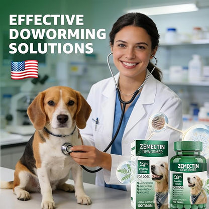 Zenectin Dewormer for Dogs, Digestive Cleanser, Broad Spectrum for All Wormer, Hookworms, Lung Worms, Pin Worms, Round Worms
