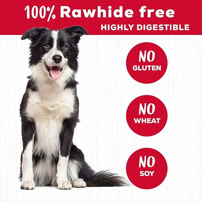 Country Kitchen Rawhide Free Peanut Butter Rings Dog Chews, Made with Real Peanut Butter, Highly Digestible, Gluten Free, 21 Count