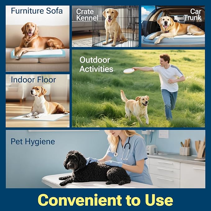 Clean Spaces Extra Large Puppy Pads 28"x34",Super Absorbent Disposable Pee Pads for Dogs / Wee Wee Pads / Potty Training Pads, Incontinence Bed Underpads for Adults, 100 Count