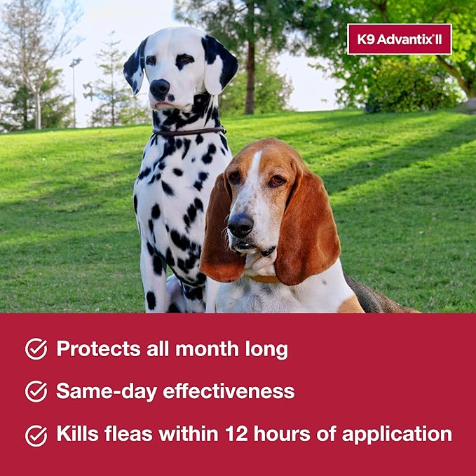 K9 Advantix II Small Dog Vet-Recommended Flea, Tick & Mosquito Treatment & Prevention | Dogs 4-10 lbs. | 1-Mo Supply (Pack of 3)