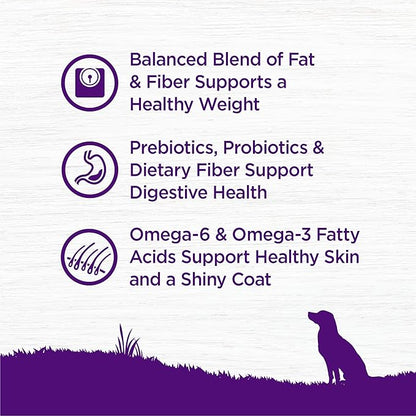 Wellness Complete Health Healthy Weight Adult Dry Dog Food, Wholesome Grain Kibble, Chicken and Peas Recipe, 24 lb Bag