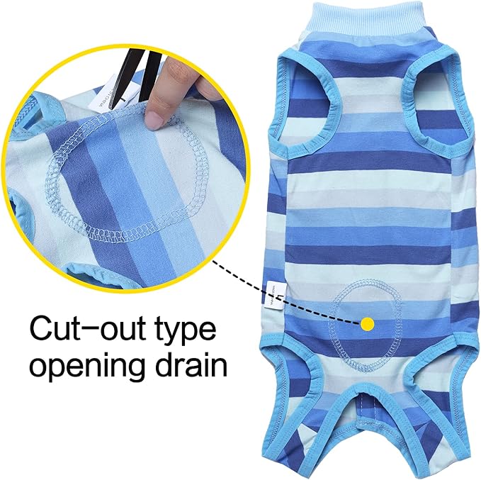 Coppthinktu Recovery Suit for Dogs Dog Onesie for Surgery, Dog Surgery Recovery Suit for Small Medium Dogs, E-Collar Alternative Anti Licking Abdominal Wounds Pet Surgery Recovery Neuter Suit
