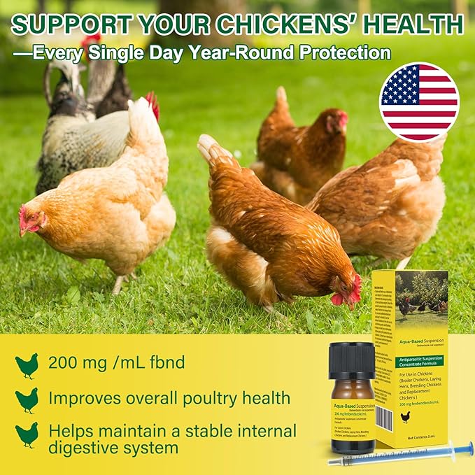 Dewormer Liquid for Chickens, 5 mL