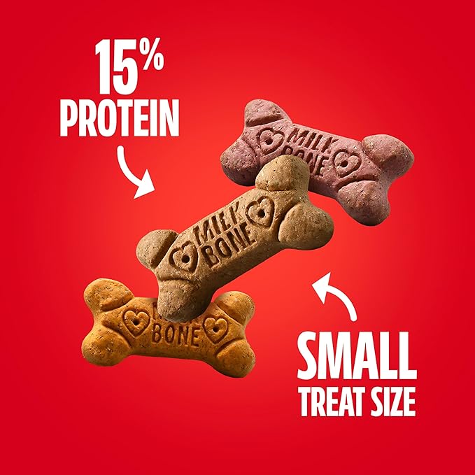 Milk-Bone Peanut Butter Flavor Naturally & Artificially Flavored Dog Biscuits - Crunchy Dog Treats - 7 Pounds (Packaging Design May Vary)