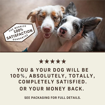 Merrick Power Bites Natural Soft And Chewy Real Meat Dog Treats, Grain Free Snack With Real Beef Recipe - 6 oz. Bag