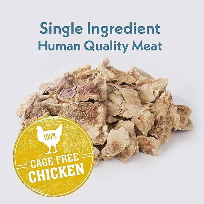 Fresh Is Best Freeze Dried Dog Treats - Raw Freeze Dried Chicken Liver Treats for Dogs & Cats - Chicken Livers in Resealable Zipper Bag - High-Protein Single Ingredient Dog Treat - Made in the USA