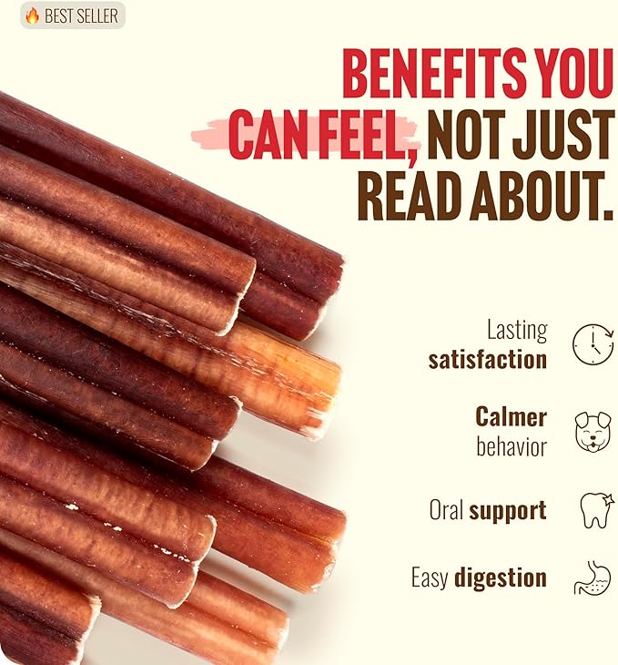 Natural Farm Odor Free Bully Sticks (4 Inch, 25 Pack) for Small & Medium Dogs - 100% Beef Chews for Pups, Non-GMO, Grain-Free, Fully Digestible Long Lasting Dog Treats