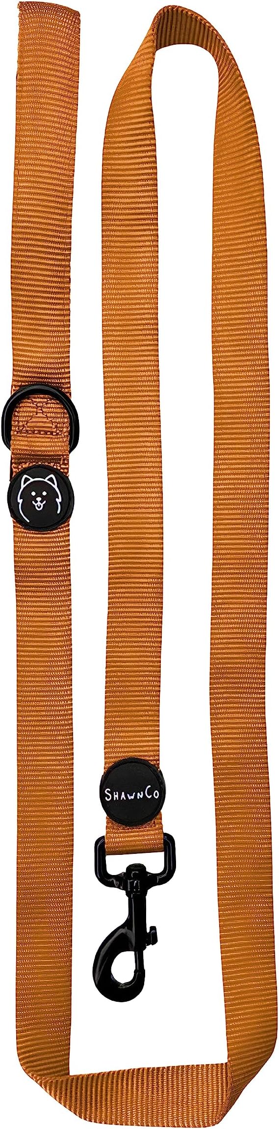 ShawnCo Dream Walk Dog Leash- Premium, Nylon Pet Leash with Soft Neoprene Handle for Small, Medium and Large Dogs (Sunset Orange, Small)
