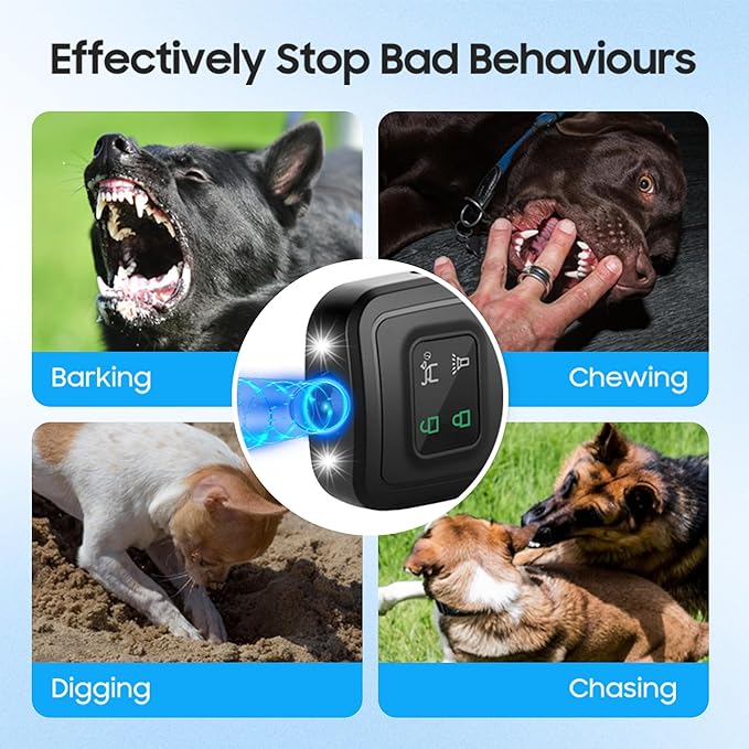 Ultrasonic Anti Barking Device for Dogs，Dog Deterrent Devices & Barking Silencer for Bad Behavior，Indoor/Outdoor Dog Training Bark Control