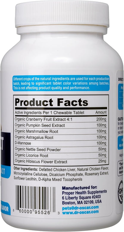 Dog UTI Treatment, More Complete Urinary Tract Infection Treatment. More Potent UTI Medicine vs. Cranberry Pills Thanks to Hibiscus. for Dog Bladder Infection, USA
