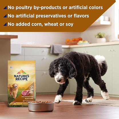 Nature’s Recipe Mature Lamb & Brown Rice Recipe Dry Dog Food, 24 lb. Bag