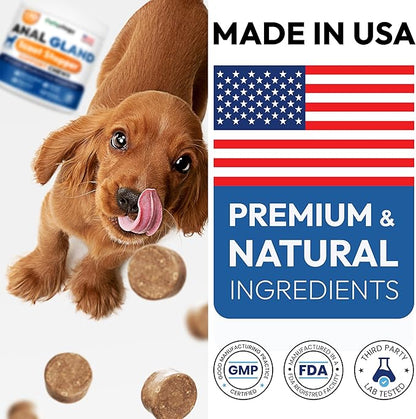 Anal Gland Support Chews for Dogs - 170 Ct - Scoot Treatment - Dog Anal Gland Supplement - Pumpkin, Psyllium Husk, Fiber - Supports Gut Health & Stool Quality - Digestive Enzymes - Made in USA
