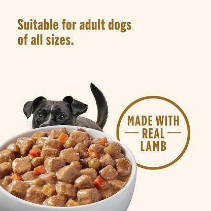 Nutrish Gentle Digestion Real Lamb, Pumpkin & Chicken Recipe Chunks in Gravy Wet Dog Food, 13 oz. Can, 12 Count (Rachael Ray)