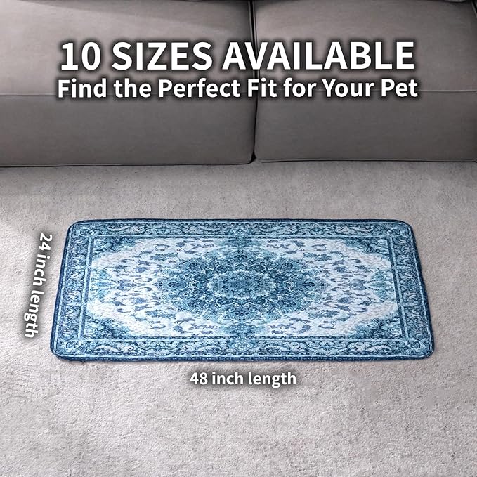 Washable Pee Pads for Dogs, Reusable Puppy Potty Training Pads, Ultra-Absorbent Thick Waterproof Leak-Proof Non-Slip Pads & Mat for Crate, Playpen, Floor, Whelping & Housebreaking , 2 Pack 24"x48"