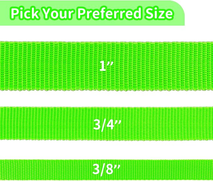 HIKISS Long Dog Leash Obedience Recall Training Agility Lead with Thickening Material for Large Dog - 15ft 20ft 30ft 50ft 100ft Training Leash(Green 15ft)
