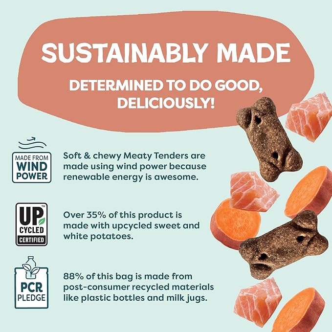 Shameless Pets Soft & Chewy Dog Treats, Reelin' Salmon Meaty Tenders, 1.5lb – Real Salmon is 1st Ingredient – Grain Free, No Corn or Soy – Digestive Support – for Small, Medium & Large Dogs