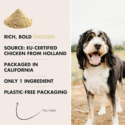 Durango Chicken Dog Food Topper, Single-Ingredient Dried Chicken Dog Food Topper for Dry Food, High Protein Dried Mixer, Picky Eater Meal Enhancer, 120+ Servings