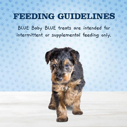 Blue Buffalo Baby Blue Soft Biscuits with DHA, Natural Dog Treats for Puppies, Great for Training, with Chicken & Carrots, 8-oz Bag (Pack of 2)