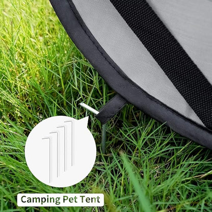 Foldable Dog Kennel for Medium Dogs 36-inch, Portable Waterproof Dog Crate, Pop-Up Indoor/Outdoor Pet Cage & Car Seat Travel Bed (Grey)