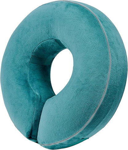 Inflatable Reflective Dog Cone Collar Alternative After Surgery,Doggie Recovery Dount Neck Ecollar,Adjustable Soft Dog Cone Collar for Small Medium Large Dogs (Light Blue, XXL)