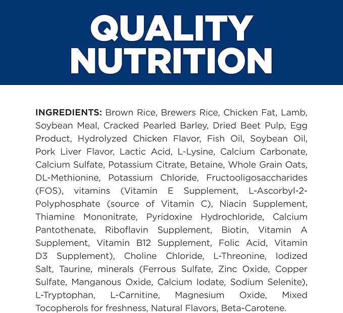 Hill's Prescription Diet k/d Kidney Care Dry Dog Food, Lamb, 8.5 lb. Bag