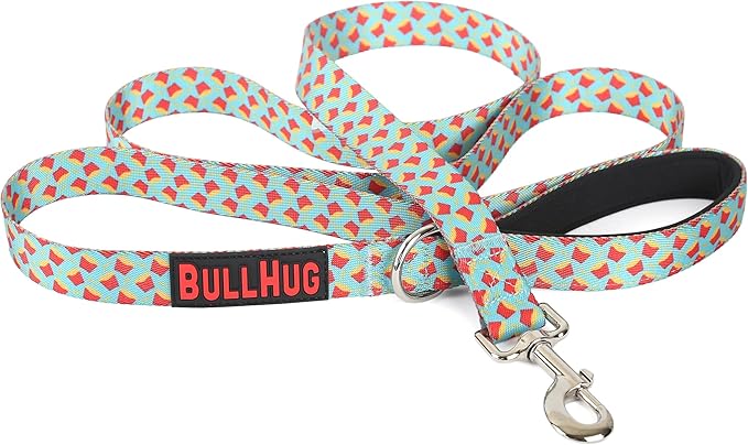BULLHUG 6 FT Bulldog Leash With Padded Handle - Perfect for French Bulldogs, Pugs & All Breeds - Walking and Training Lead (Army Camouflage)