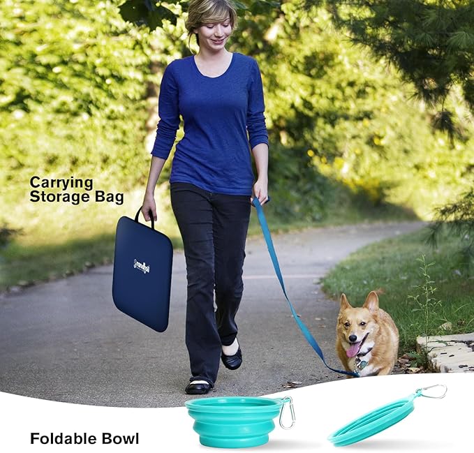 48" Large Pop Up Dog Playpen & Whelping Box for Dogs, Portable Foldable Puppy Playpen with Waterproof Bottom, Pet Tent Exercise Pen for Camping/Indoor, Includes Bowl & Carry Bag