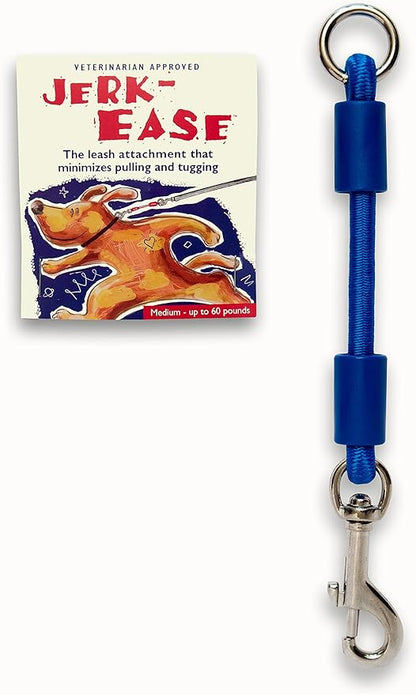 BUNGEE DOG LEASH EXTENSION – Patented Shock Absorber Attachment Protects You and Your Dogs – Works with ANY Leash & Collar or Harness – a MUST for Retractable Leashes – PICK SIZE/COLOR BELOW