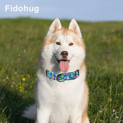 Easter Reflective Martingale Collar for Dogs with Quick Release Buckle Spring Holiday Dog Collars (Colorful Egg, Small)